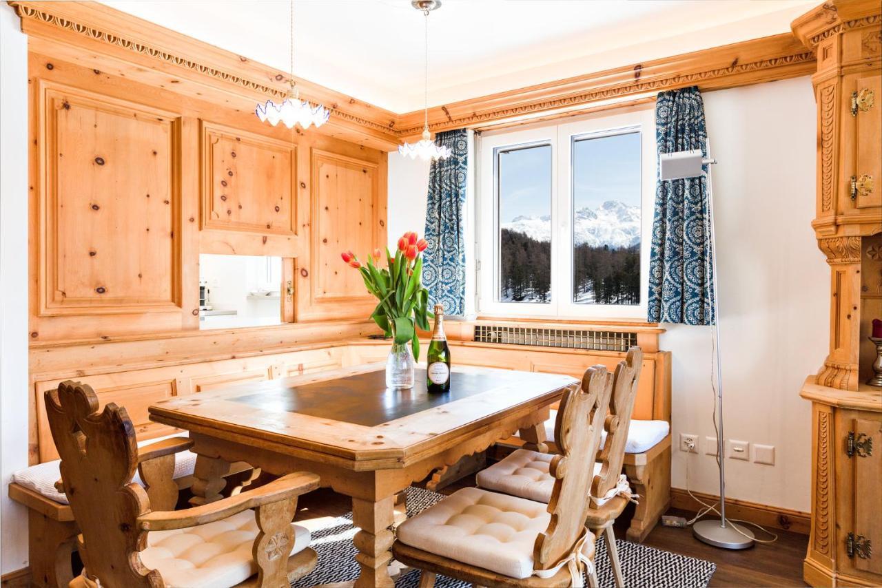 Spacious Apartment With Fantastic Alpine Panorama St Moritz Exterior foto