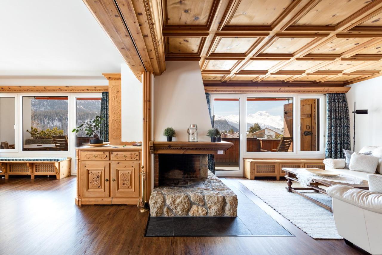 Spacious Apartment With Fantastic Alpine Panorama St Moritz Exterior foto
